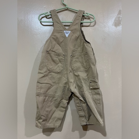 OshKosh B'gosh Tan Overalls Classic Bib Design - Picture 3 of 3